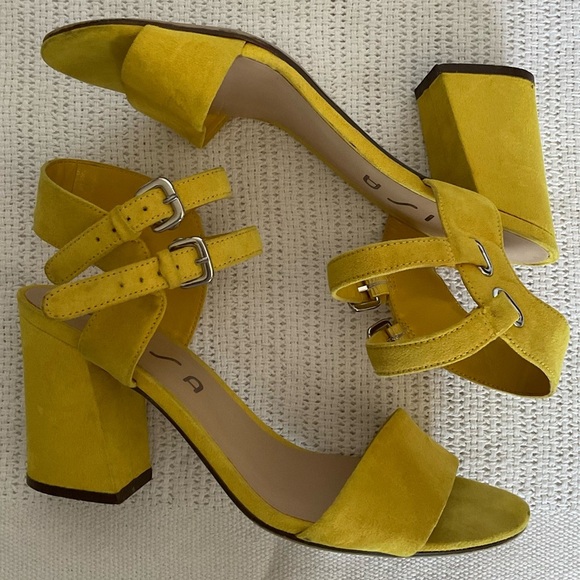 Unisa Yellow Sandals with Ankle Strap and Open-Toe Design - Picture 8 of 9